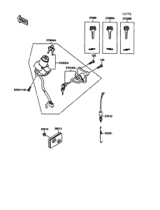 KL600 Замок зажигания