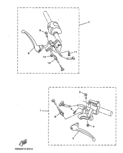 YV50 Handle switch. lever