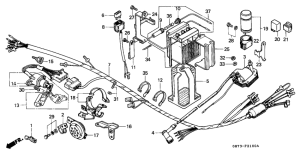 C70ZP Wire harness / battery