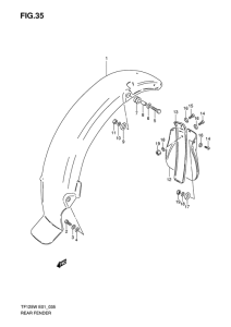 TF125 Заднее крыло