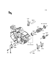  Валы и вилки переключения передач