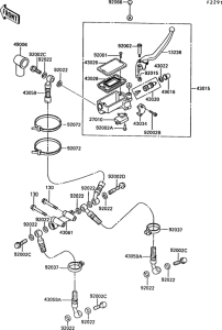 ZX1000 Главный тормозной цилиндр
