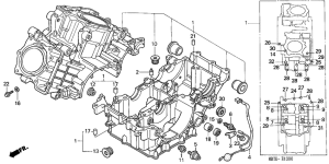 XL1000V Картер двигателя