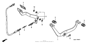 VT1100C3 Педали