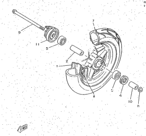 CW50RS Переднее колесо