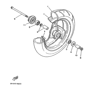 YE80 Переднее колесо