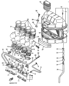 YZF750R Впускная система
