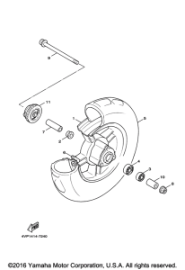 YW50F Переднее колесо