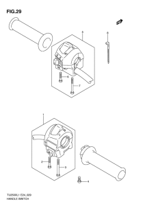 TU250 Рулевой переключатель
