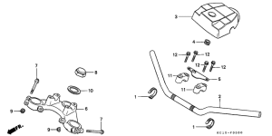 CB125T Handle pipe / top bridge