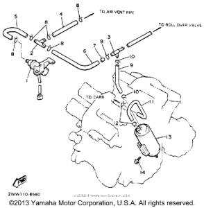 XVZ13DE Emission control device
