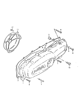 FS50 Crankcase cover ass`y  (v