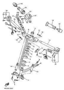 GTS1000 Steering handle. cable