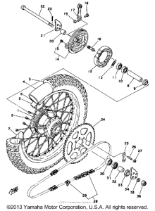 DT175F Переднее колесо