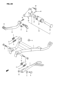 GSX1100 Подножки