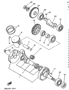  Коленчатый вал и поршни