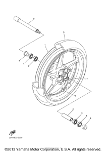 FZS10VC Переднее колесо