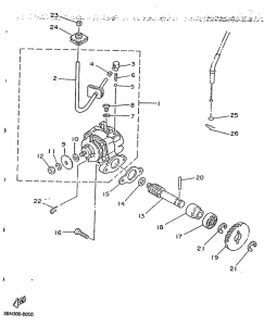 TDR125R Масляный насос