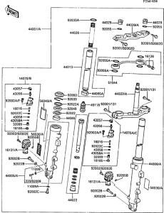 ZX600 Front fork(1 / 2)