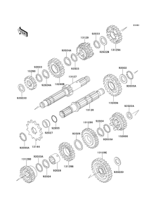 KLX300R Трансмиссия