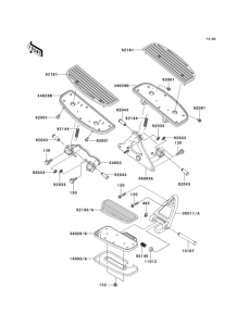 VN1500 Подножки