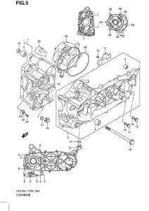 UH125 Картер двигателя