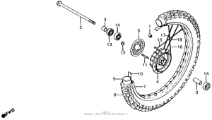  Переднее колесо