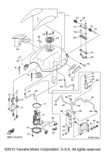 FZ6RYCW Топливный бак