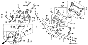 ST1100 Handle pipe / top bridge