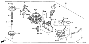 SCV100 Carburetor assy