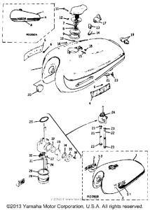 RD350 Топливный бак