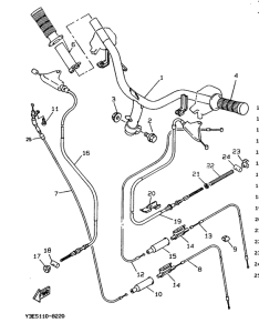 CW50 Steering handle. cable