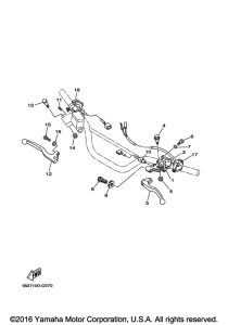 TTR125LEH Рулевые переключатели