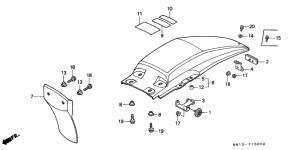 XR80R Заднее крыло