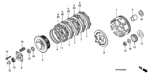 CBR125RS Бендикс