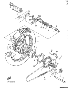 XT600E Переднее колесо