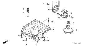  Картер масляный / масляная помпа