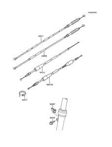 KX60 Тросы управления