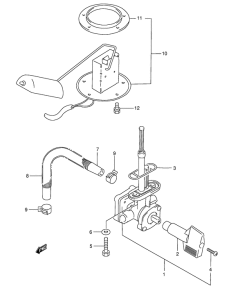 GSF1200S Топливный кран