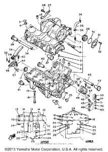 XJ550RH Картер двигателя
