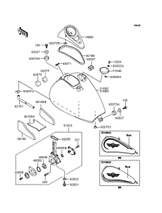 VN400 Топливный бак