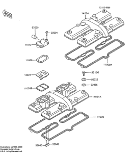 ZX600 Крышка головки цилиндров