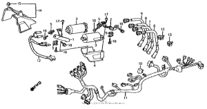 CB700SC Wire harness + ignition coil