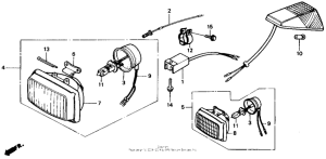 XR250R Headlight unit