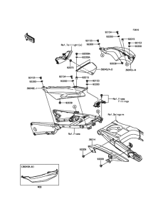 ZX1400 Боковые обтекатели