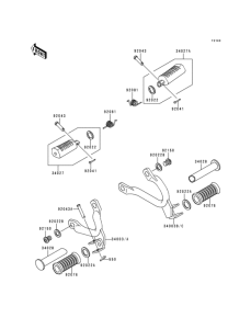 KDX125 Подножки