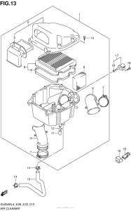 DL650 (ABS) Воздушный фильтр