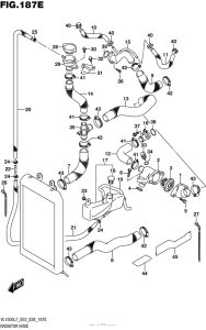 VL1500T Radiator Hose (Vl1500Tl7 E03)