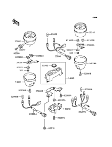ZR400 Спидометр