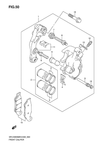 DR-Z400 Передний суппорт